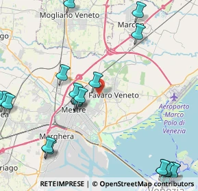 Mappa Vicolo della Pineta, 30174 Venezia VE, Italia (5.9315)