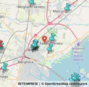 Mappa Vicolo della Pineta, 30174 Venezia VE, Italia (6.2075)