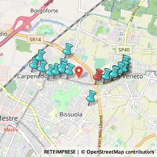 Mappa Vicolo della Pineta, 30174 Venezia VE, Italia (0.8725)