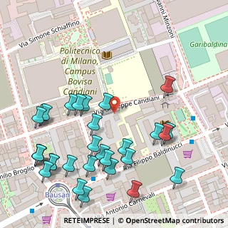 Mappa Via Giuseppe Candiani, 20158 Milano MI, Italia (0.15)