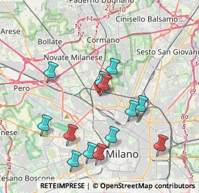 Mappa Via Giuseppe Candiani, 20158 Milano MI, Italia (3.87769)