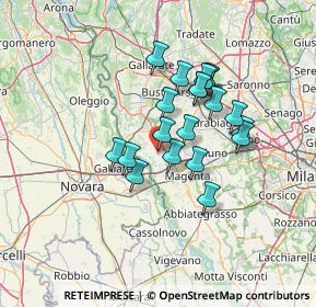 Mappa Via Novara, 20012 Cuggiono MI, Italia (10.771)