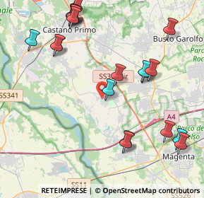 Mappa Via Novara, 20012 Cuggiono MI, Italia (4.9905)