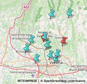 Mappa Via Casette, 37024 Negrar di Valpolicella VR, Italia (6.445)