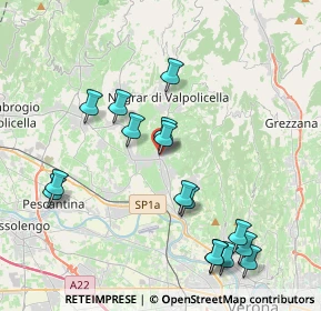 Mappa Via Casette, 37024 Negrar di Valpolicella VR, Italia (4.25625)
