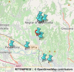 Mappa Via Casette, 37024 Negrar di Valpolicella VR, Italia (3.39182)