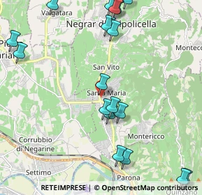 Mappa Via Casette, 37024 Negrar di Valpolicella VR, Italia (2.63278)