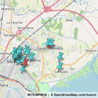 Mappa Piazza Angelo Pastrello, 30173 Venezia VE, Italia (2.496)
