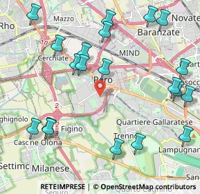 Mappa Via Enrico Fermi, 20016 Pero MI, Italia (2.57)
