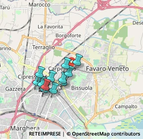 Mappa Via Alpago, 30172 Venezia VE, Italia (1.4775)