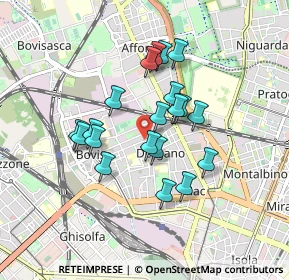 Mappa Via Davanzati Bernardo, 20158 Milano MI, Italia (0.7105)