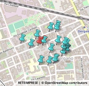 Mappa Via Davanzati Bernardo, 20158 Milano MI, Italia (0.1895)