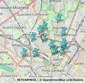 Mappa Via Davanzati Bernardo, 20158 Milano MI, Italia (1.48071)