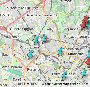 Mappa Via Privata Don Verità, 20158 Milano MI, Italia (3.15467)