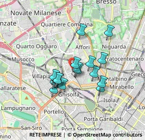 Mappa Via Privata Don Verità, 20158 Milano MI, Italia (1.33412)