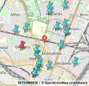 Mappa Via Benefattori dell'Ospedale, 20159 Milano MI, Italia (1.1595)