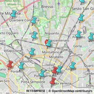Mappa Via Benefattori dell'Ospedale, 20159 Milano MI, Italia (2.97625)