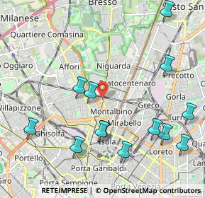 Mappa Via Benefattori dell'Ospedale, 20159 Milano MI, Italia (2.42846)