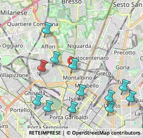 Mappa Via Benefattori dell'Ospedale, 20159 Milano MI, Italia (2.35333)