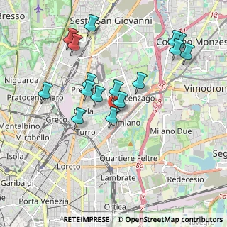 Mappa Via Cesare Arici, 20127 Milano MI, Italia (1.9425)