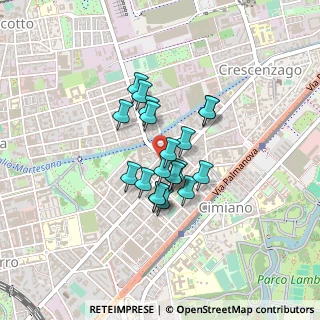 Mappa Via Cesare Arici, 20127 Milano MI, Italia (0.286)