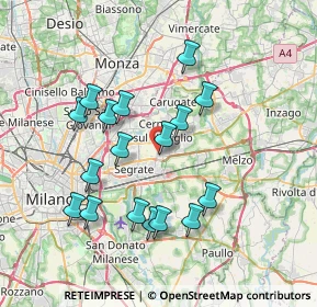 Mappa Via Giorgio Amendola, 20096 Pioltello MI, Italia (6.97824)