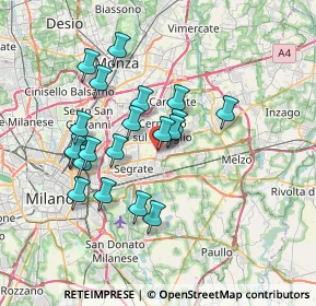 Mappa Via Giorgio Amendola, 20096 Pioltello MI, Italia (6.3795)