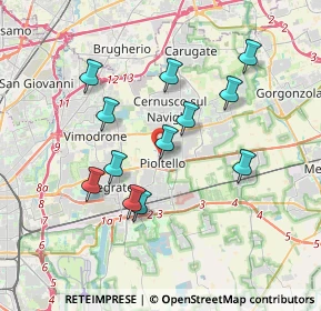 Mappa Via Giorgio Amendola, 20096 Pioltello MI, Italia (3.305)