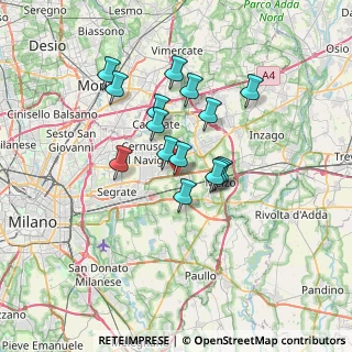 Mappa Via Nuova Cassanese, 20052 Vignate MI, Italia (5.45067)
