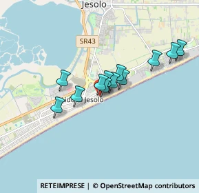 Mappa Viale Venezia 1° Accesso al Mare, 30016 Lido di Jesolo VE, Italia (1.27833)