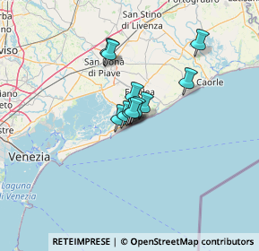 Mappa Viale Venezia 1° Accesso al Mare, 30016 Lido di Jesolo VE, Italia (7.33545)