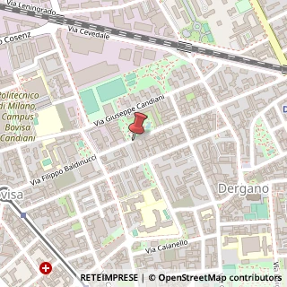 Mappa Via Filippo Baldinucci,  46, 20158 Milano, Milano (Lombardia)