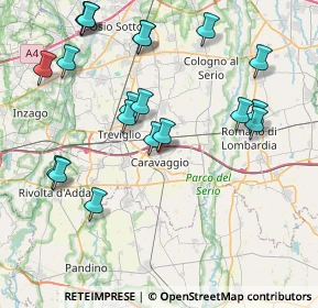 Mappa Via Gerola, 24043 Caravaggio BG, Italia (8.943)