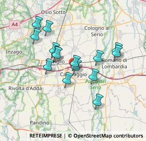 Mappa Via Gerola, 24043 Caravaggio BG, Italia (6.24533)