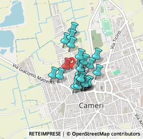 Mappa Via Aleramo Sibilla, 28062 Cameri NO, Italia (0.24615)