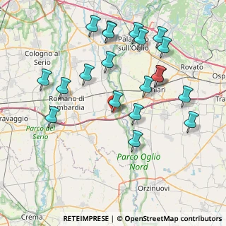 Mappa Via Donizetti, 24054 Calcio BG, Italia (8.5395)