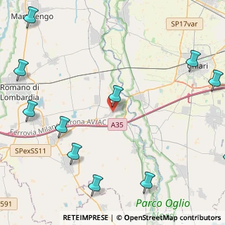 Mappa Via Donizetti, 24054 Calcio BG, Italia (6.42636)