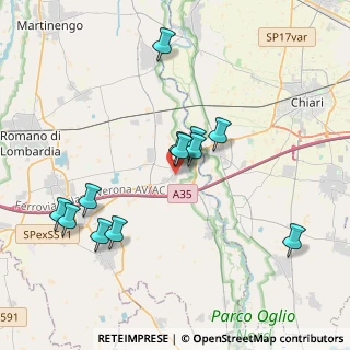 Mappa Via Donizetti, 24054 Calcio BG, Italia (3.77083)
