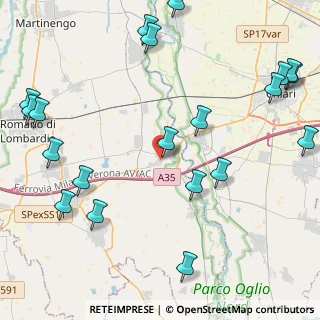 Mappa Via Donizetti, 24054 Calcio BG, Italia (5.7895)
