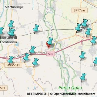 Mappa Via Donizetti, 24054 Calcio BG, Italia (6.25)