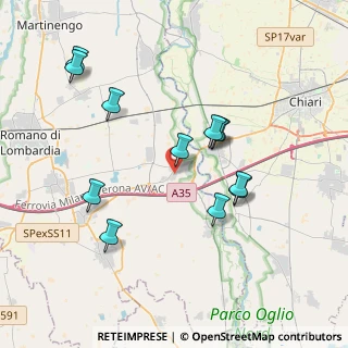 Mappa Via Donizetti, 24054 Calcio BG, Italia (3.7025)