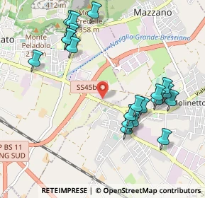 Mappa Via Treponti, 25086 Molinetto BS, Italia (1.0925)