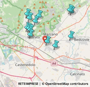 Mappa Via Treponti, 25086 Molinetto BS, Italia (3.91308)