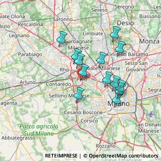 Mappa Via Gaetano Salvemini, 20016 Pero MI, Italia (6.42308)