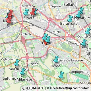 Mappa Via Camillo Benso Conte di Cavour, 20016 Pero MI, Italia (3.291)