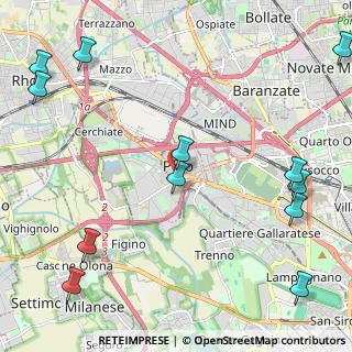 Mappa Via Camillo Benso Conte di Cavour, 20016 Pero MI, Italia (3.08167)