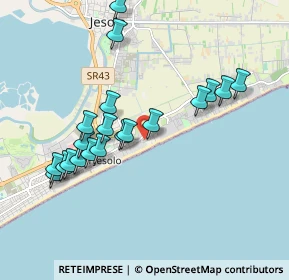 Mappa Via Nicolò Tommaseo, 30016 Lido di Jesolo VE, Italia (1.8585)