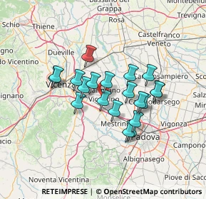 Mappa Via Vanzo Nuovo, 36043 Camisano Vicentino VI, Italia (10.505)