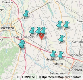 Mappa Via Vanzo Nuovo, 36043 Camisano Vicentino VI, Italia (7.00727)
