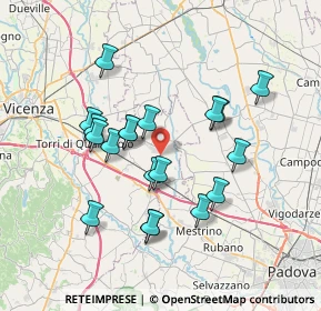 Mappa Via Vanzo Nuovo, 36043 Camisano Vicentino VI, Italia (6.52421)